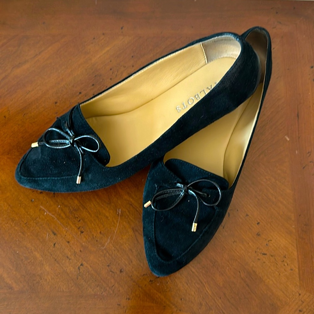 Black Suede Talbots Flats
